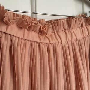 Anthropologie // pleated midi skirt